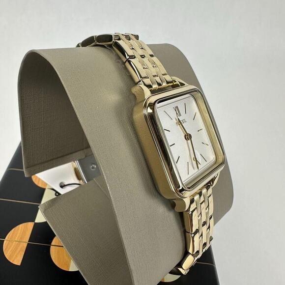 NWT Fossil Women\'s Colleen Three-Hand Gold-Tone Stainless Steel Watch BQW3832